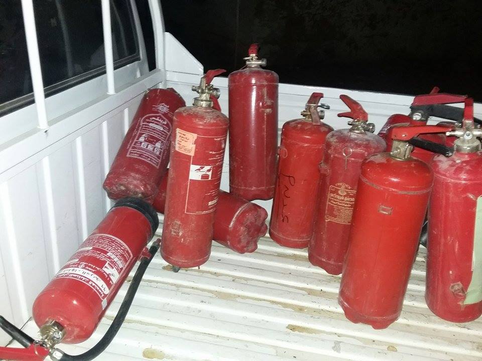 طفايات حريق مجهولة طفايات حريق مجهولة