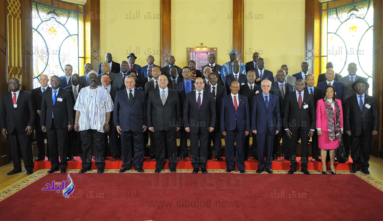 السيسي مع رؤساء المحاكم الدستورية الأفارقة