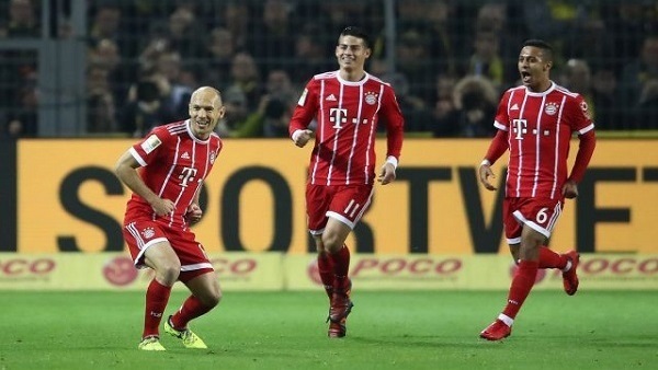 روبن ورودريجز والكانترا لاعبي بايرن ميونخ 