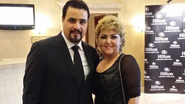 الفنانة مها احمد وزوجها مجدى كامل 