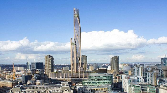 ناطحة سحاب خشبية