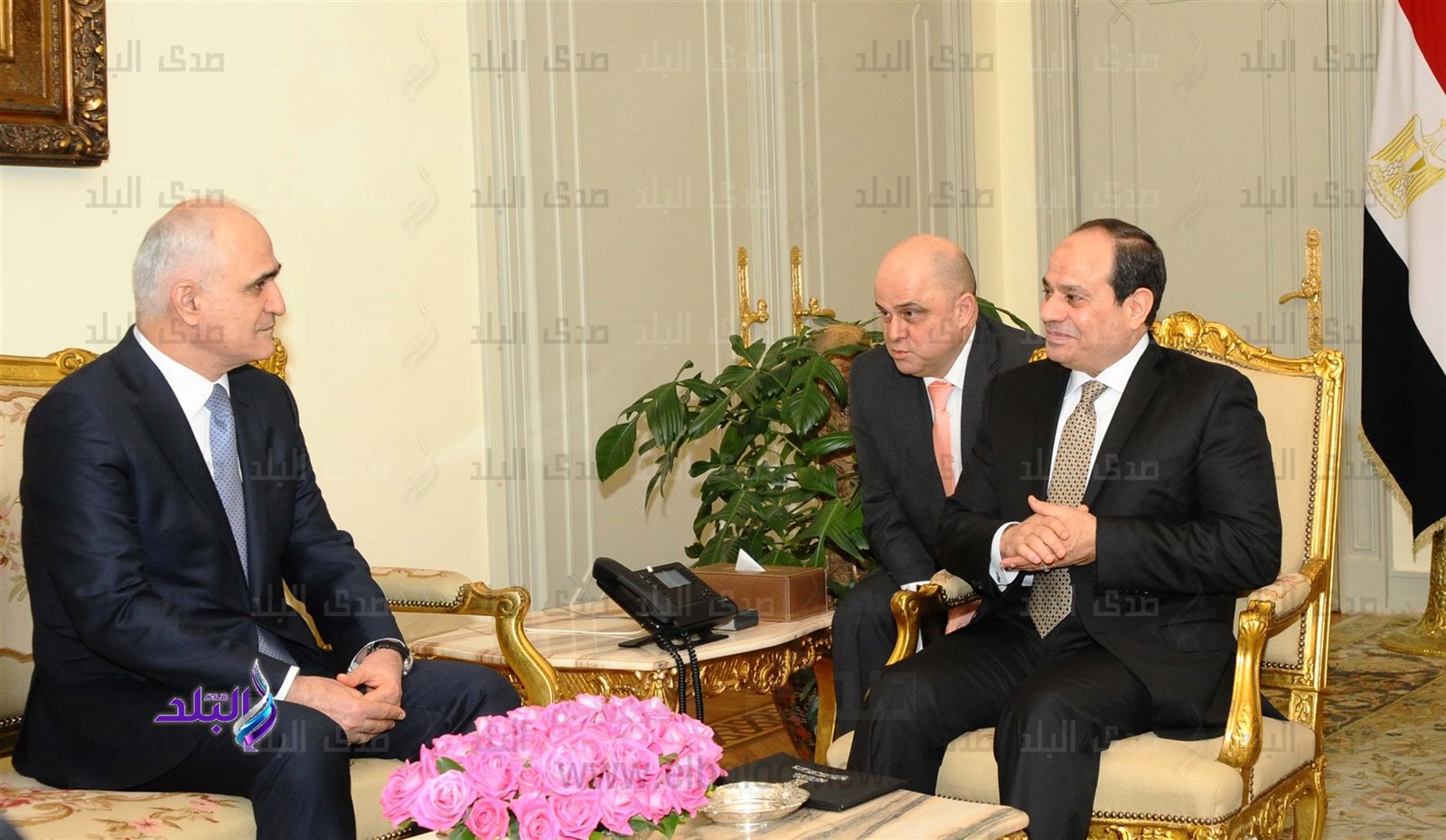 السيسي ووزير اقتصاد أذربيجان