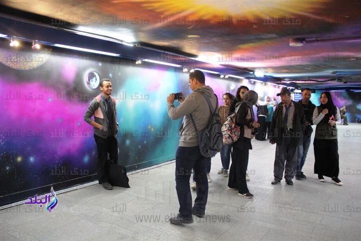 محطة مترو الاوبرا بعد التزيين 