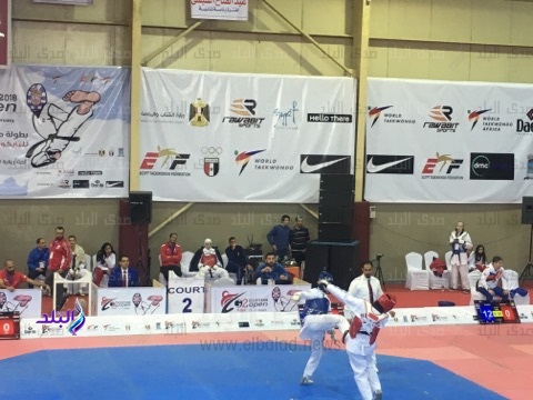 هدايا ملاك من احد مبارياتها ببطولة مصر الدولية للتايكوندو  