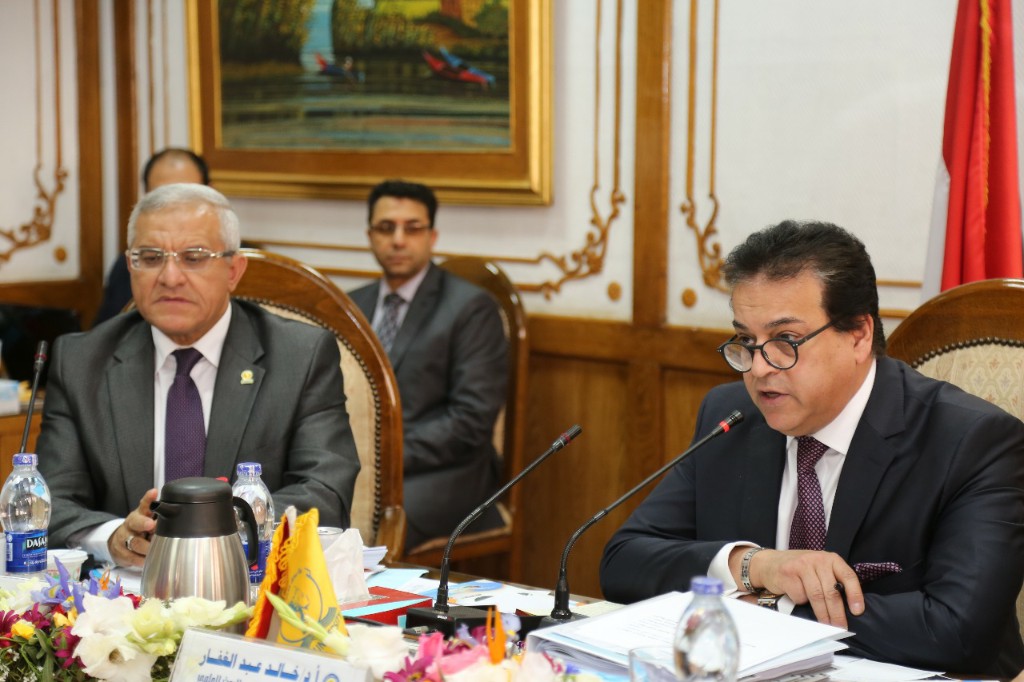 المجلس الاعلى للجامعات يعقد اجتماعه بجامعة المنيا