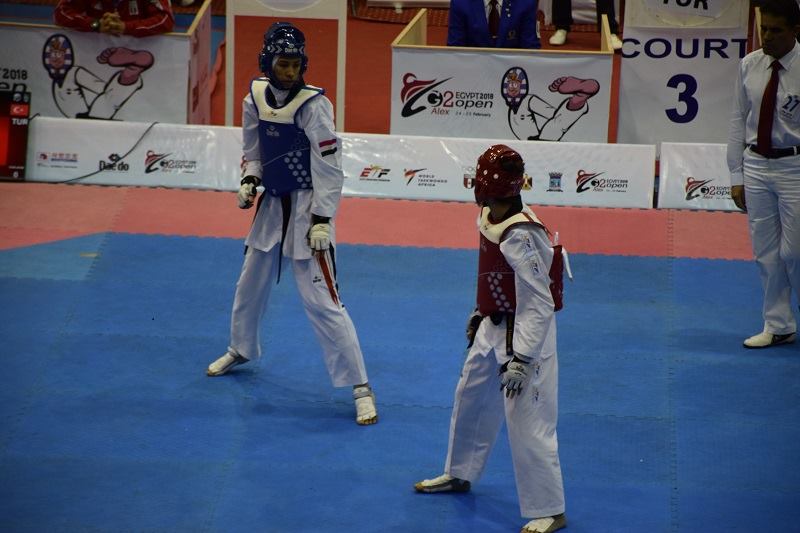 رضوى رضا لاعبة المنتخب الوطني للتايكوندو