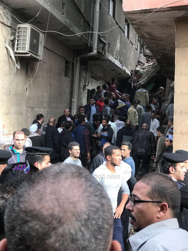 جانب من العقار المنهار بمنشية ناصر-ارشيفي جانب من العقار المنهار بمنشية ناصر-ارشيفي