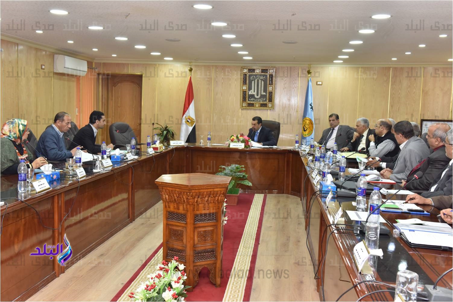 اجتماع محافظ أسيوط بأعضاء النواب