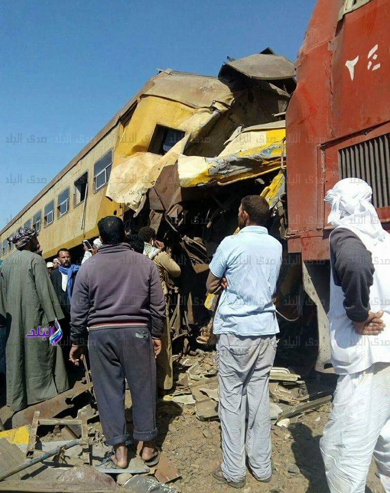 تصادم قطارين بالبحيرة