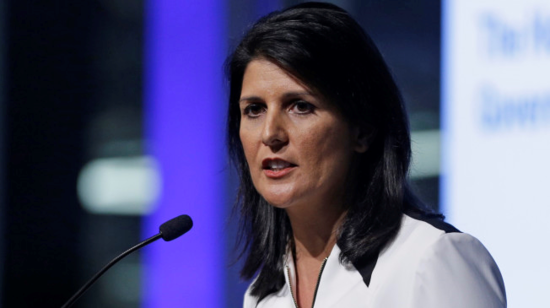 المندوبة الأمريكية لدى الأمم المتحدة نيكي هايلي