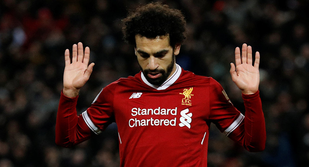محمد صلاح لاعب فريق ليفربول الانجليزي