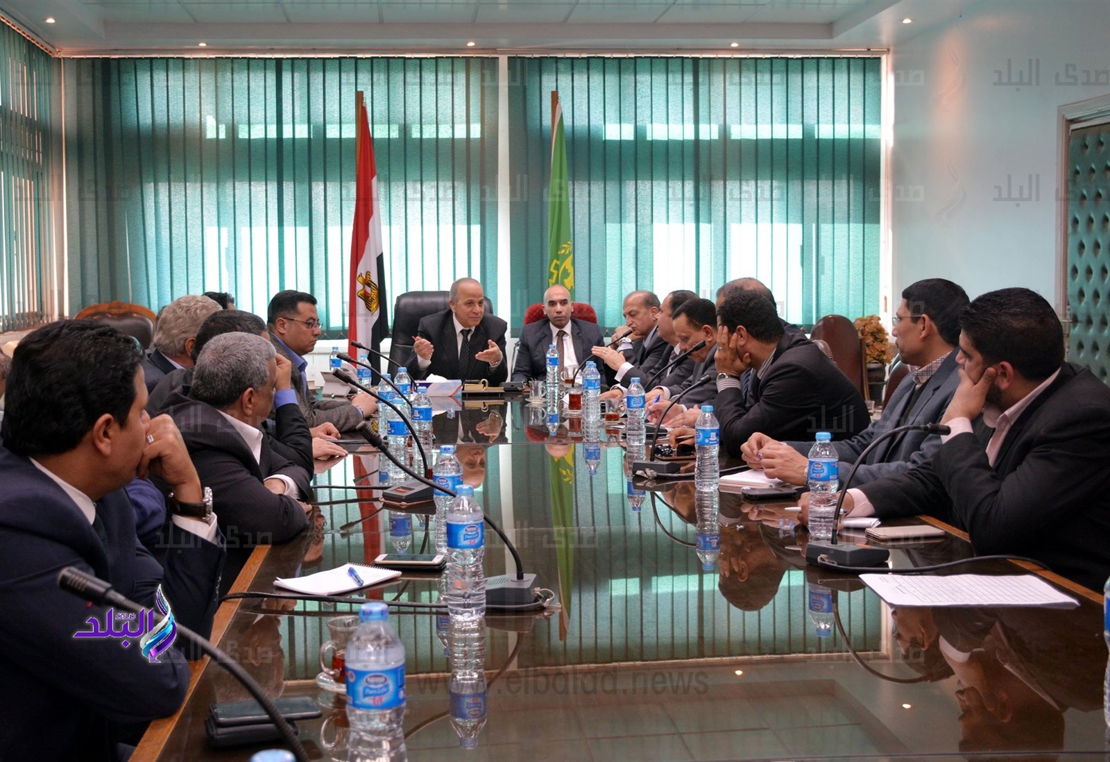 جانب من اجتماع محافظ القليوبية