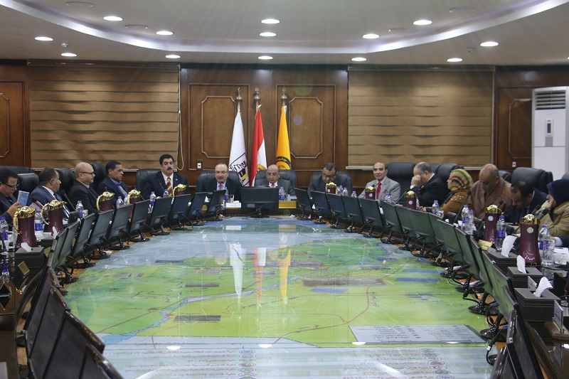 جامعة بنى سويف تضع خطة للتوعية بترشيد استهلاك المياه