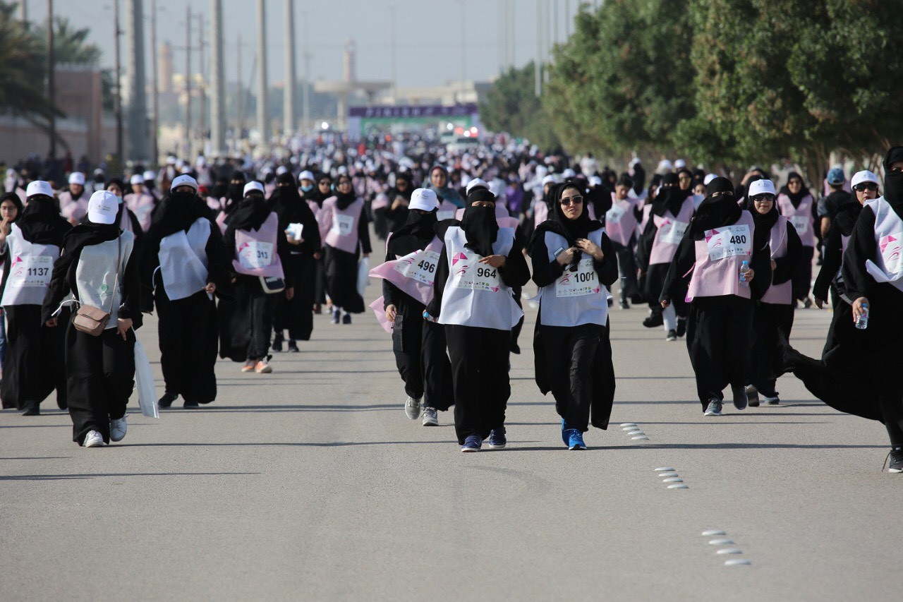 أول ماراثون نسائي بالسعودية