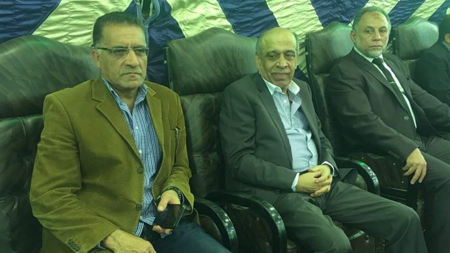 جانب من عزاء  نجم النادي المصري التاريخي الكابتن إينو