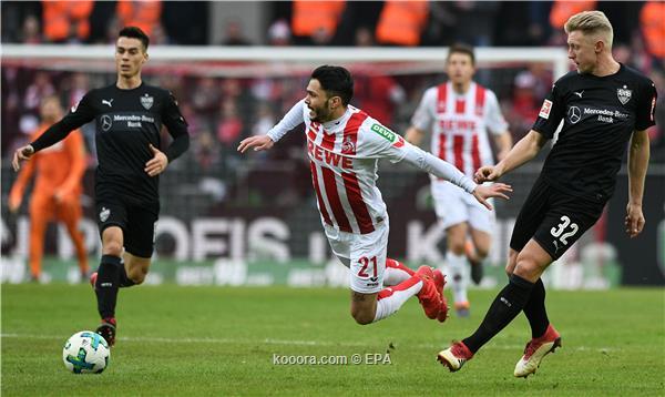 شتوتجارت يفوز على كولن بثلاثية مقابل هدفين فى الدورى الالمان