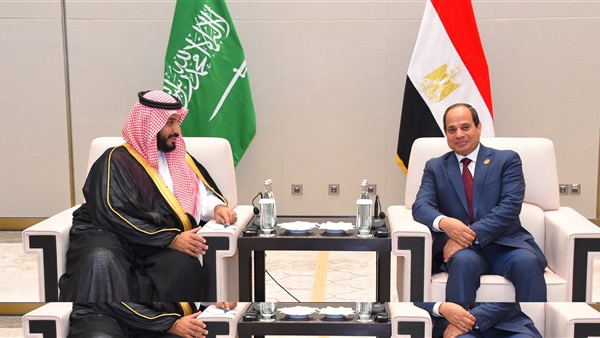 الرئيس عبدالفتاح السيسي وولي العهد السعودي 