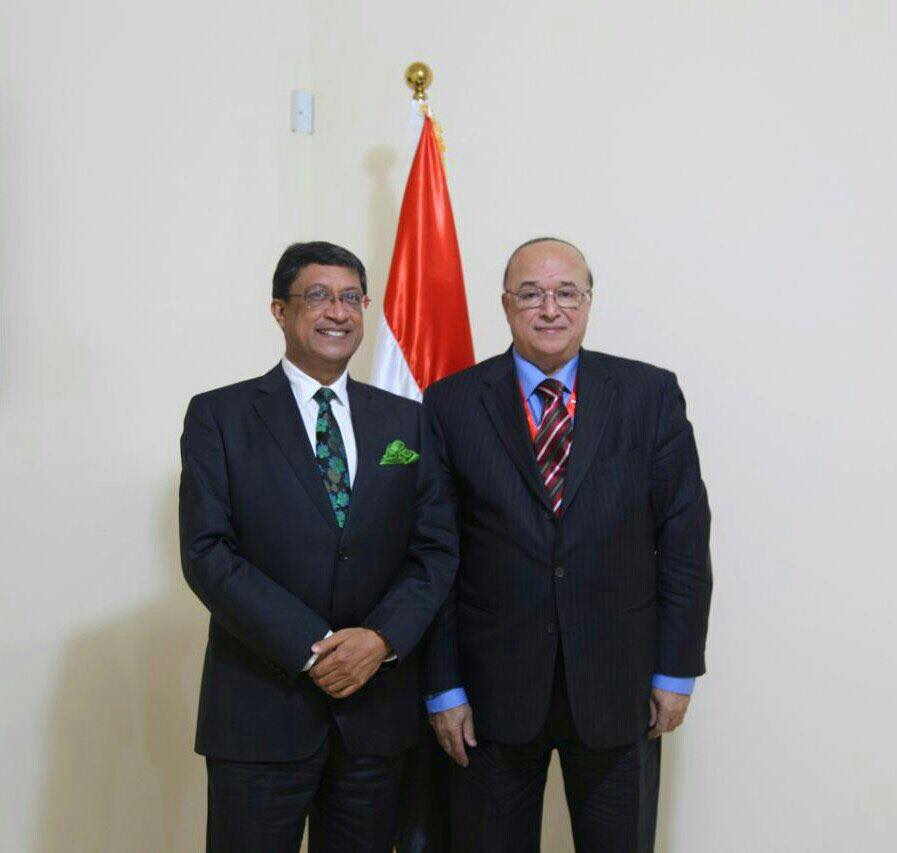 السفير محمود كارم مع سفير الهند السفير محمود كارم مع سفير الهند