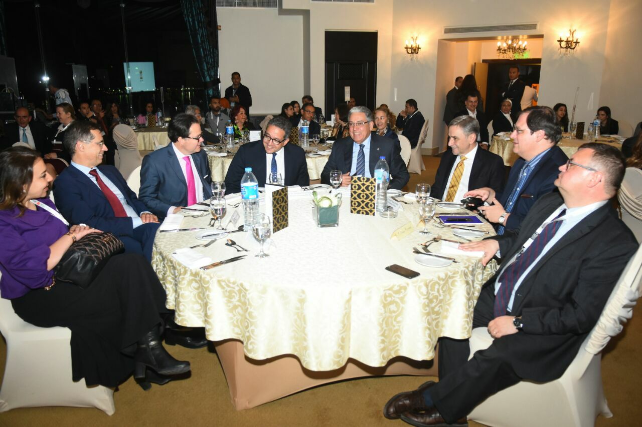 سفراء سويسرا وفرنسا والبرازيل ووزير الاثار سفراء سويسرا وفرنسا والبرازيل ووزير الاثار
