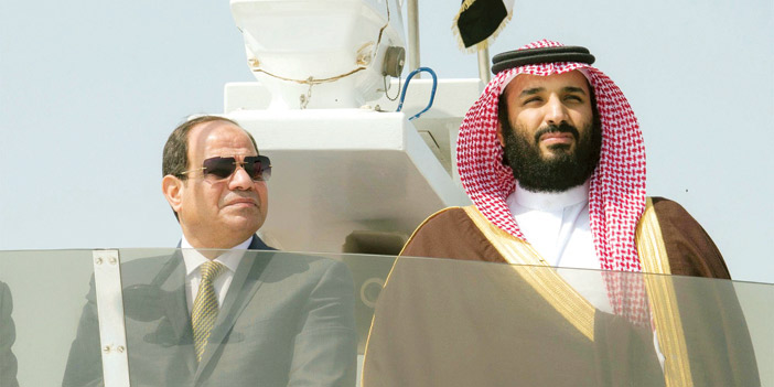 الرئيس عبد الفتاح السيسي مع ولي العهد السعودي محمد بن سلمان