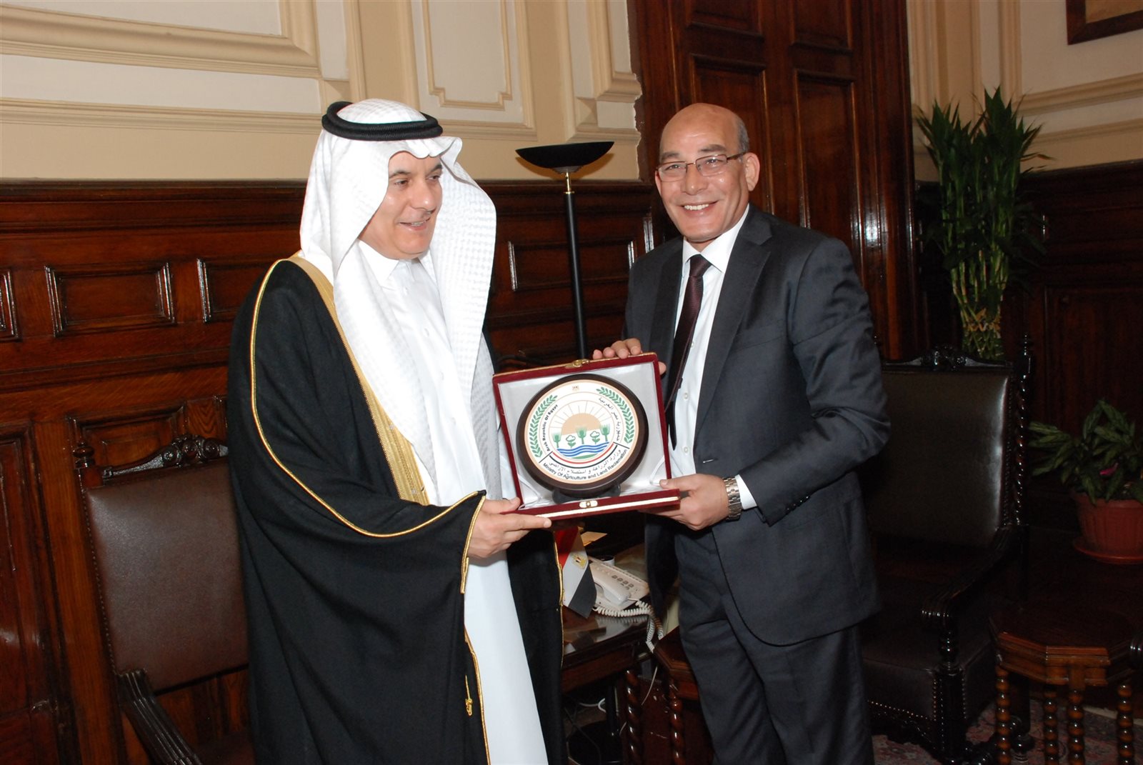 وزير الزراعة ونظيره السعودي وزير الزراعة ونظيره السعودي