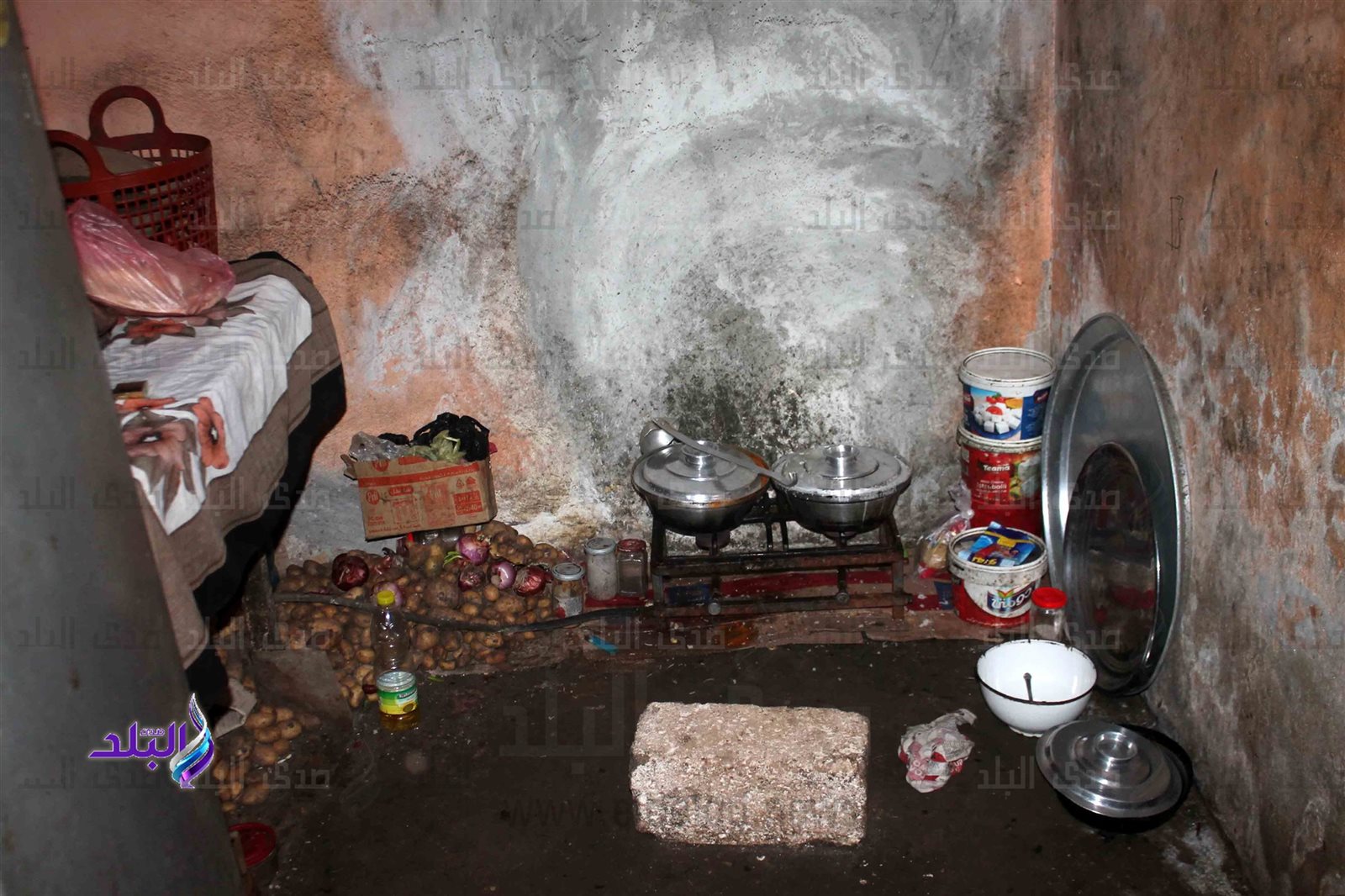 البدروم التي تسكنه أم الخير وأولادها