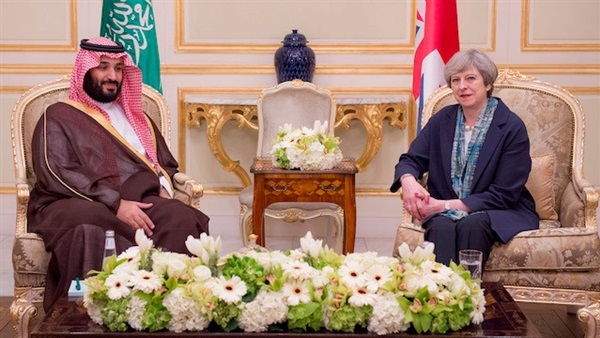 الأمير محمد بن سلمان ورئيسة الوزراء البريطانية الأمير محمد بن سلمان ورئيسة الوزراء البريطانية