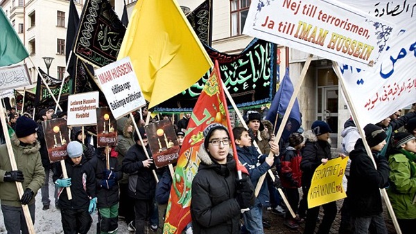 مظاهرات إخوانية في السويد