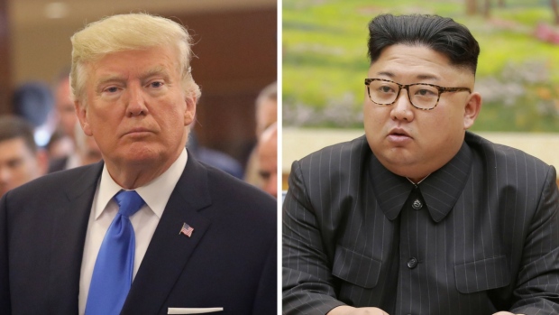 ترامب وكيم زعيما أمريكا وكوريا الشمالية