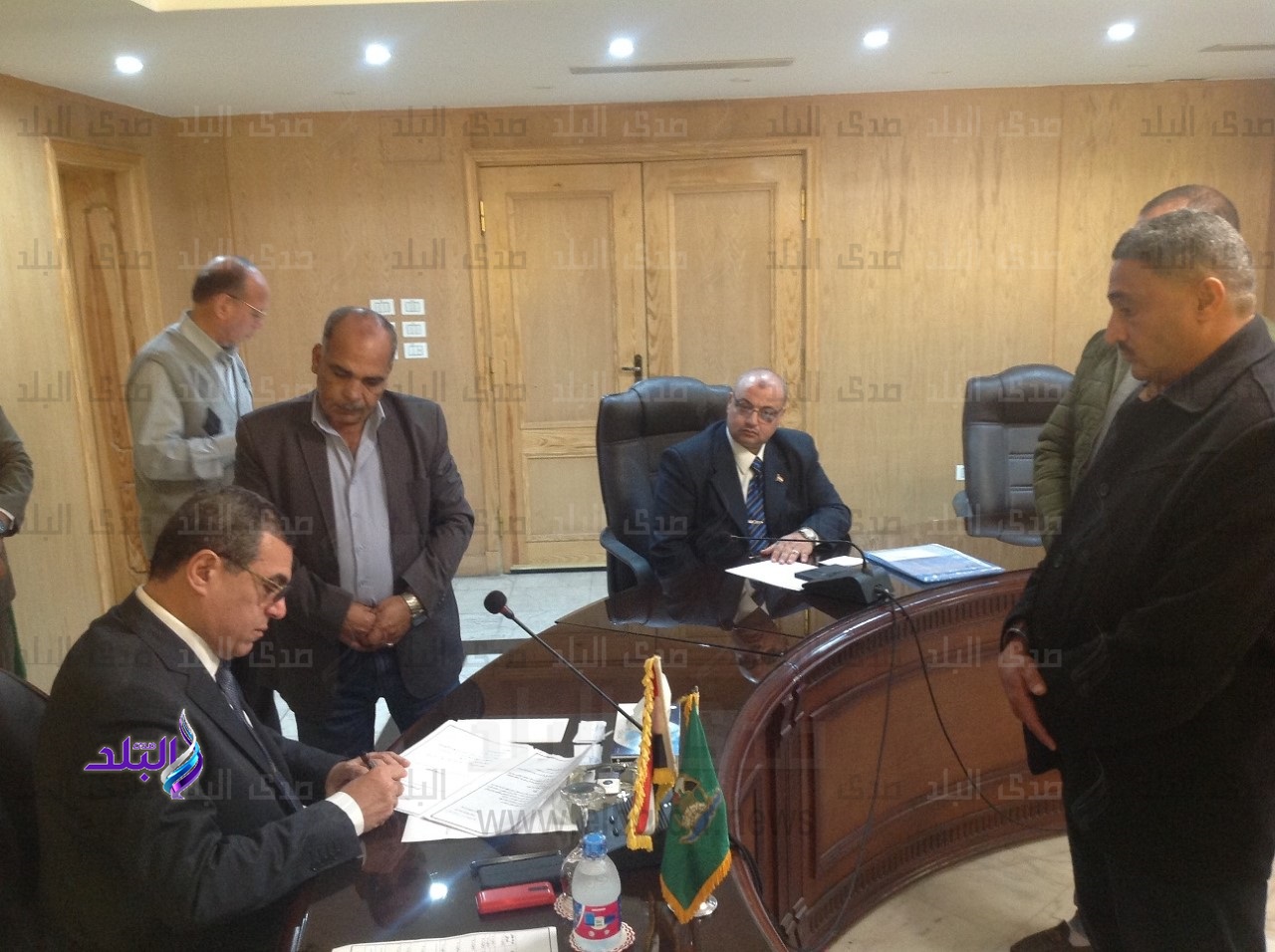 اللقاء الأسبوعي لمحافظ الفيوم 