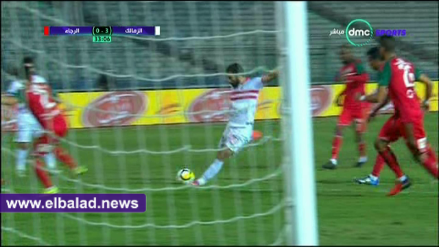 "زيزو" يسجل هدف صاروخي للزمالك بمرمى الرجاء