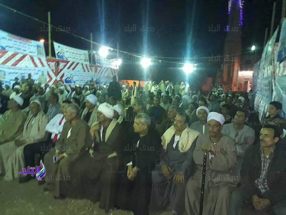 أهالي الخالدية بالفيوم ينطلقون بمؤتمر لتأييد الرئيس السيسي