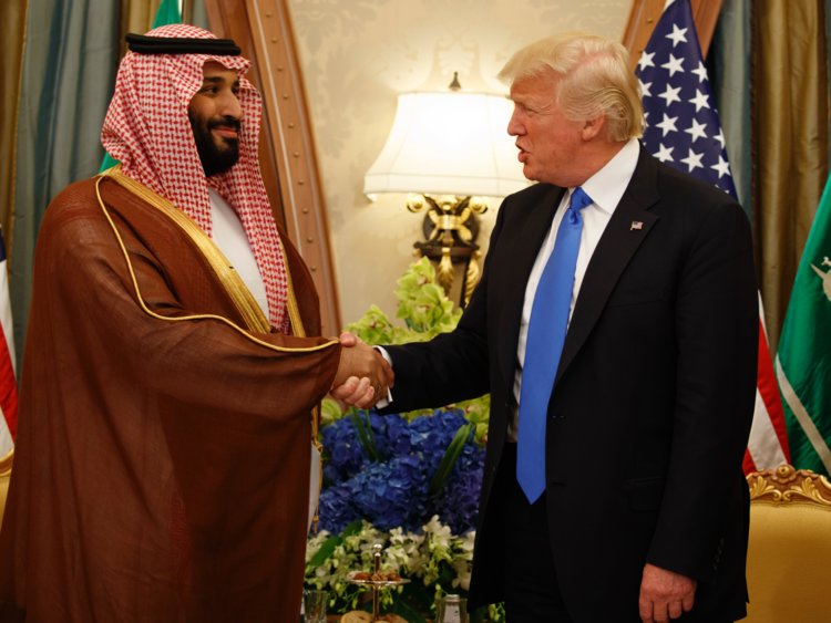 الرئيس الأمريكي وولي العهد السعودي الرئيس الأمريكي وولي العهد السعودي