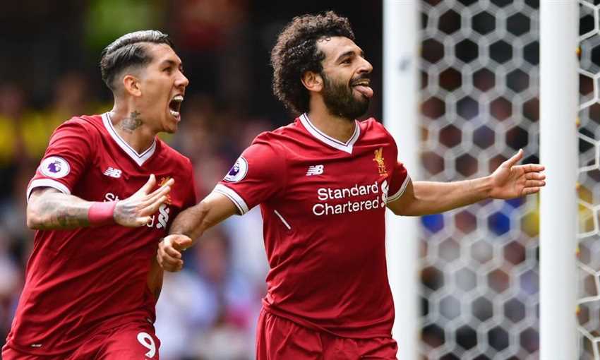 محمد صلاح أثناء احتفاله بأحد أهدافه محمد صلاح أثناء احتفاله بأحد أهدافه