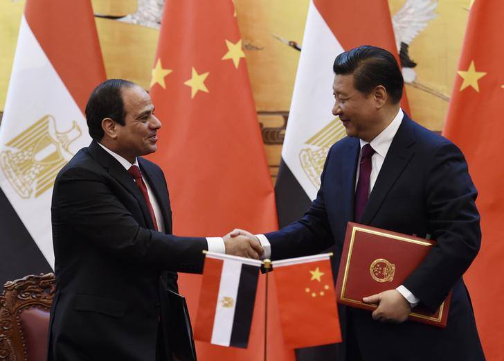 الرئيس المصري والرئيس الصيني الرئيس المصري والرئيس الصيني