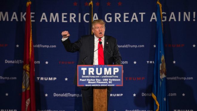  الرئيس الأمريكي دونالد ترامب