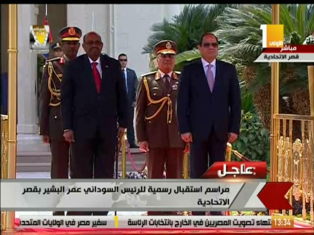 الرئيس السيسي وعمر البشير