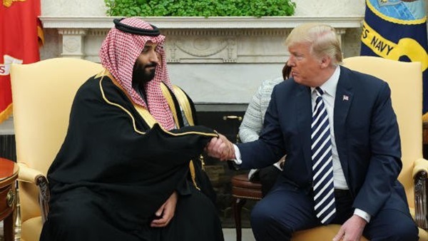 الرئيس الأمريكي وولي العهد السعودي 