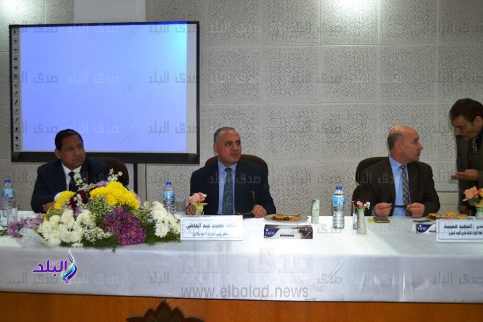 وزير الرى ومحافظ الغربية يشهدان ندوة تثقيفية وزير الرى ومحافظ الغربية يشهدان ندوة تثقيفية