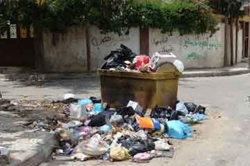 إلقاء القمامة في الشارع