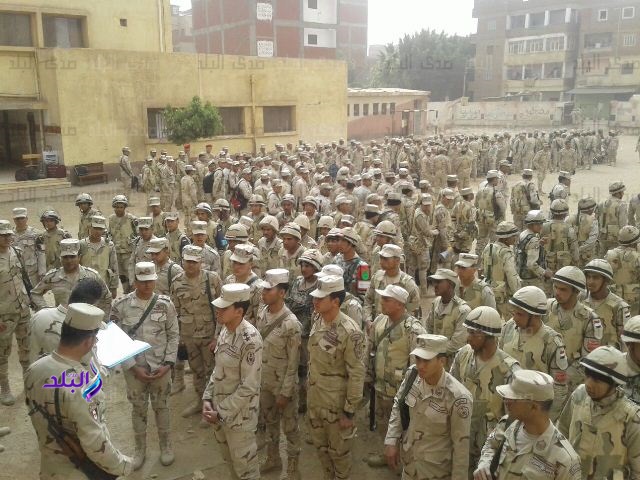 وصول القوات المسلحة المقار الانتخابية بالمنوفية 