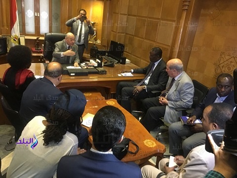 موسى مصطفى موسى يتلقى وفد مشترك من الاتحادالافريقى والكوماسا