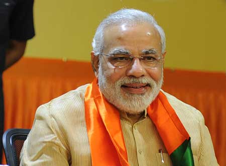  رئيس الوزراء الهندى  ناريندرا مودي