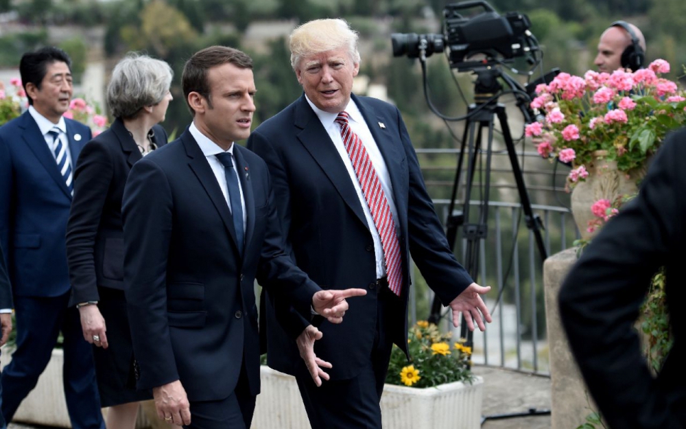 ماكرون وترامب 