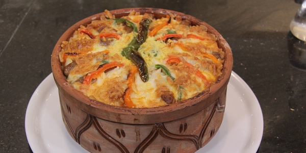 طريقة عمل طاجن أرز معمر باللحم