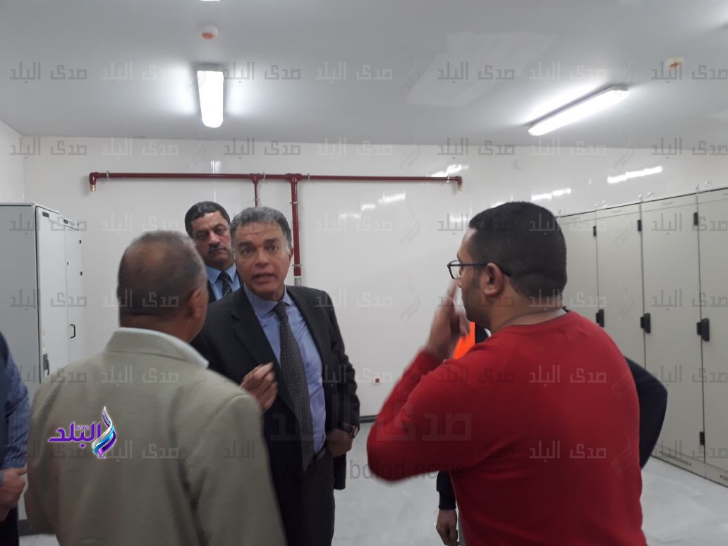 وزير النقل يشهد تشغيل برج التحكم 