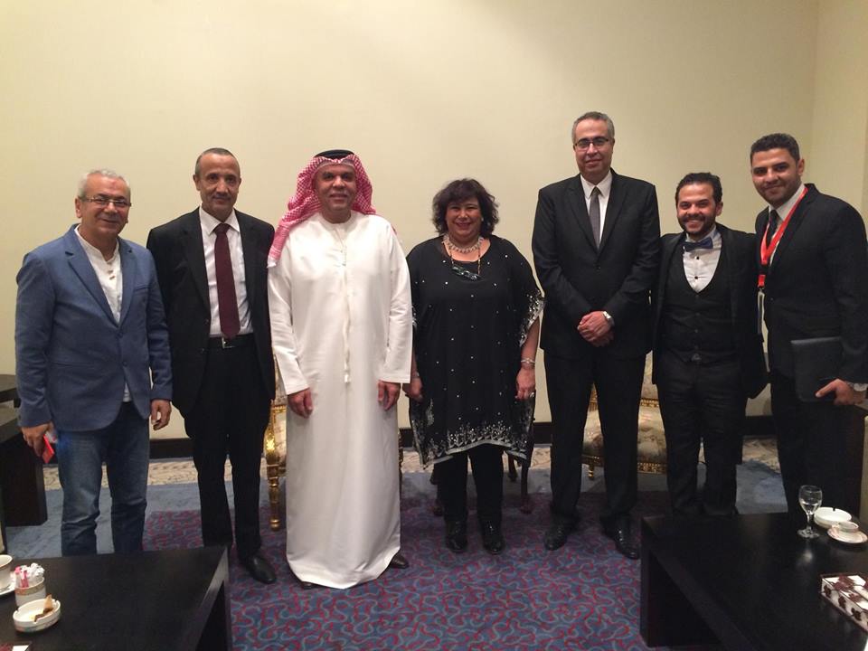 وزيرة الثقافة تلتقي أمين عام الهيئة العربية للمسرح