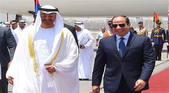 الرئيس عبد الفتاح السيسي والشيخ محمد بن زايد