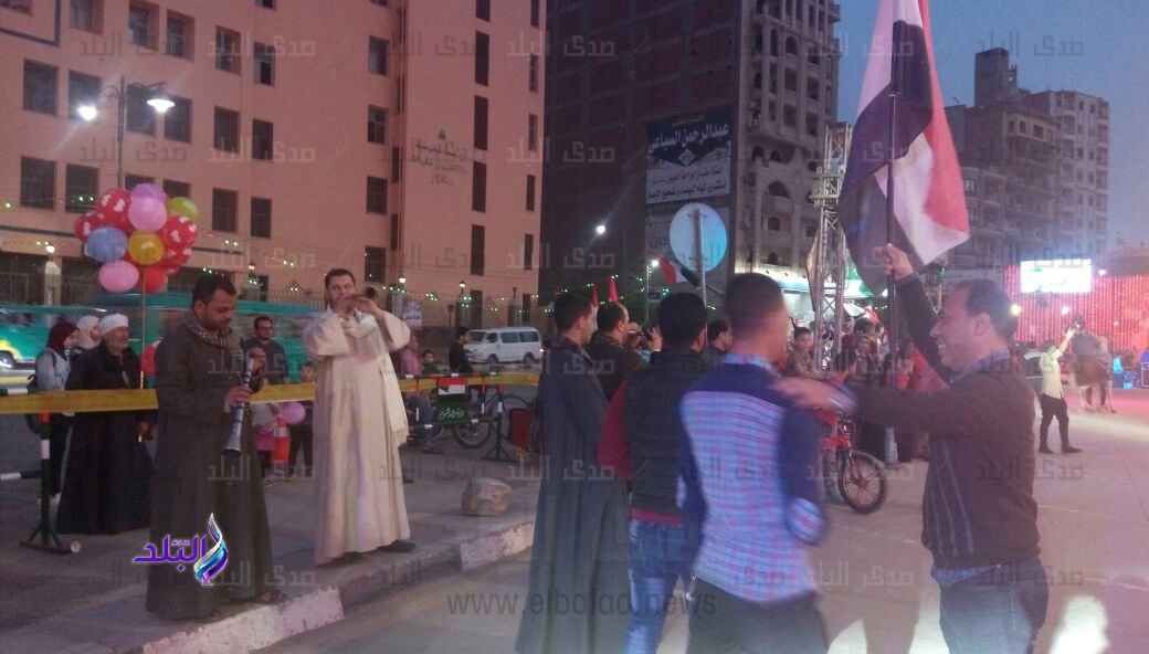 الاحتفالات بفوز السيسي بالمنوفية