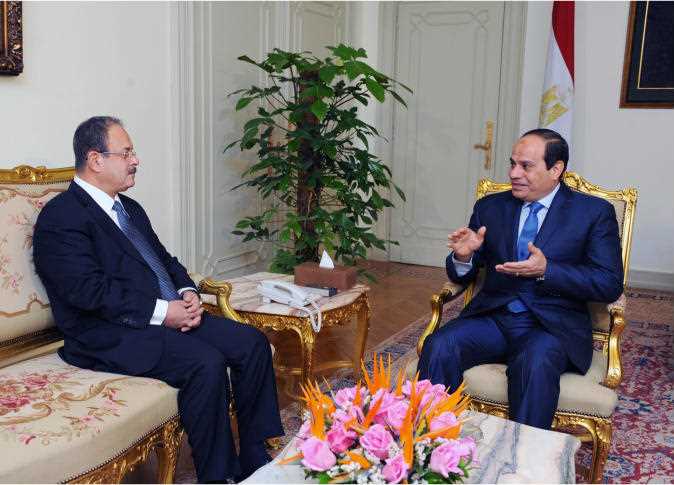 الرئيس السيسي مع وزير الداخلية